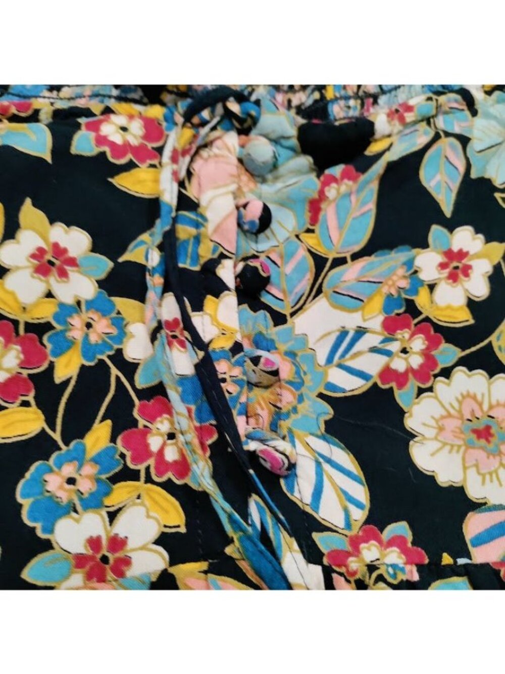 Angie SZ Small Off-Shoulder Floral Festival Babydoll Dress Boho Fairy Artsey - Picture 4 of 11
